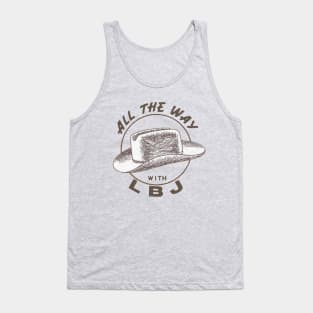 ALL THE WAY WITH LBJ! - VINTAGE USA ELECTION Tank Top